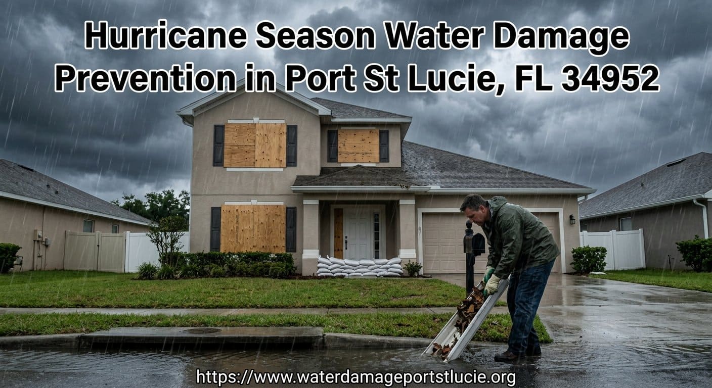 Port St Lucie FL 34952 home prepared for hurricane season water intrusion